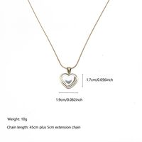Stainless Steel 18K Gold Plated Simple Style Star Heart Shape Fish Tail Inlay Resin Pendant Necklace main image 3