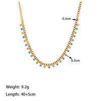 304 Stainless Steel 18K Gold Plated Simple Style Commute Plating Geometric Bracelets Necklace main image 2