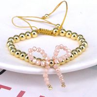 Elegant Vintage Style Simple Style Bow Knot Artificial Crystal Copper Beaded Women's Bracelets sku image 9