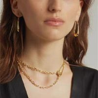 Copper Gold Plated Silver Plated Streetwear Solid Color Necklace main image 4