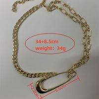 Copper Gold Plated Silver Plated Streetwear Solid Color Necklace main image 10