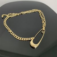 Copper Gold Plated Silver Plated Streetwear Solid Color Necklace main image 9