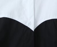 Women's Blouse Long Sleeve Blouses Button Elegant Color Block main image 3
