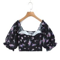 Daily Women's Pastoral Flower Polyester Zipper Skirt Sets Skirt Sets main image 4