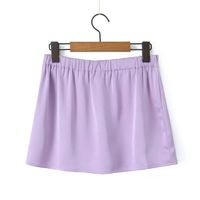 Summer Simple Style Solid Color Polyester Above Knee Skirts main image 4