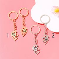 IG Style Simple Style Letter Heart Shape Alloy Bag Pendant Keychain main image 1