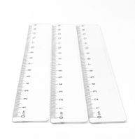 1 Piece Solid Color Daily Plastic Simple Style Ruler main image 1