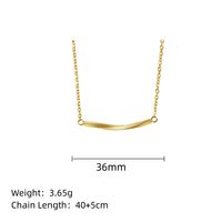 Edelstahl 304 18 Karat Vergoldet IG-Stil Einfacher Stil Irregulär Einfarbig Halskette main image 2