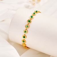 Simple Style Classic Style Color Block 304 Stainless Steel 18K Gold Plated Bracelets In Bulk main image 1