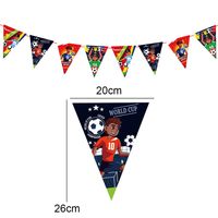 Football World Cup Letter American Flag Football Paper Party Carnival Hanging Ornaments Banner Decorative Props main image 5