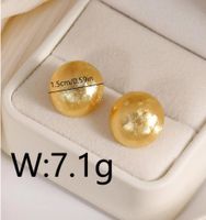 1 Pair IG Style Sweet Simple Style Round Copper 18K Gold Plated Ear Studs main image 2