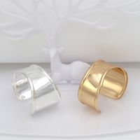 Simple Style Solid Color Alloy Iron Plating 18K Gold Plated Silver Plated Women's Bangle main image 1