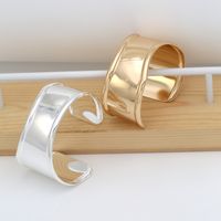 Simple Style Solid Color Alloy Iron Plating 18K Gold Plated Silver Plated Women's Bangle main image 3