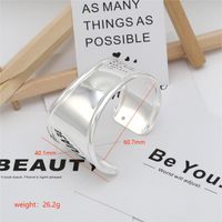 Simple Style Solid Color Alloy Iron Plating 18K Gold Plated Silver Plated Women's Bangle sku image 2