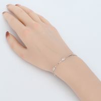 Simple Style Classic Style Square Sterling Silver Inlay Rhinestones Bracelets main image 5