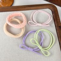 Women's Casual Simple Style Solid Color Rubber Band Hair Tie sku image 3