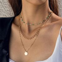 Simple Style Water Droplets Alloy Plating Women's Necklace sku image 28