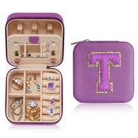 Casual Letter Pu Leather Jewelry Boxes sku image 12