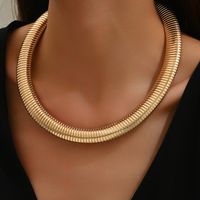 Simple Style Solid Color Alloy Women's Choker sku image 1