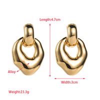 1 Pair Simple Style Irregular Plating Alloy Drop Earrings main image 2