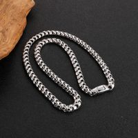 Hip-Hop Solid Color Stainless Steel Men's Necklace main image 4