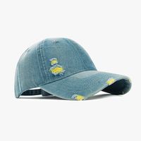 Unisex Casual Embroidery Cowboy Style Solid Color Embroidery Curved Eaves Baseball Cap main image 2
