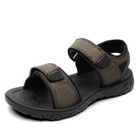 Men's Casual Solid Color Open Toe Beach Sandals sku image 1
