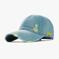 Unisex Casual Embroidery Cowboy Style Solid Color Embroidery Curved Eaves Baseball Cap sku image 1