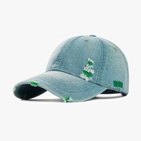 Unisex Casual Embroidery Cowboy Style Solid Color Embroidery Curved Eaves Baseball Cap sku image 5