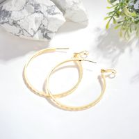1 Pair Simple Style Round Copper 18K Gold Plated Hoop Earrings main image 4