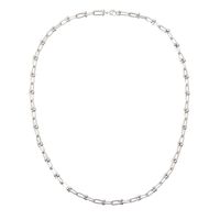 Stainless Steel Hip-Hop Simple Style Solid Color Necklace sku image 1