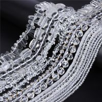 Natural White Crystal Glass Gravel Square Interface Cut Surface Diy Ornament Bead Accessories Jewelry Making Amazon main image 5