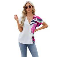 Women's T-shirt Short Sleeve Blouses Streetwear Geometric main image 2