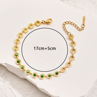 Simple Style Classic Style Color Block 304 Stainless Steel 18K Gold Plated Bracelets In Bulk main image 2