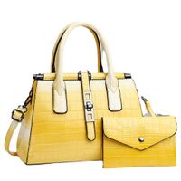 Women's Large Pu Leather Marble Vintage Style Zipper Bag Sets main image 2