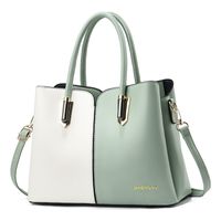 Women's Large Pu Leather Solid Color Elegant Zipper Buckle Handbag sku image 1