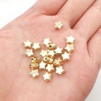 100 Pcs Oil Sealing Color Preserving Ccb Beads Round Beads Square Beads Five-Pointed Star Love Diy Handmade Beaded Material Accessories sku image 6