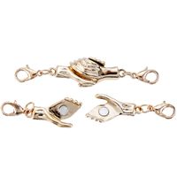 Simple Style Heart Shape Solid Color Copper Plating Jewelry Accessories 2 Pieces Set sku image 9