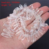 Natural White Crystal Glass Gravel Square Interface Cut Surface Diy Ornament Bead Accessories Jewelry Making Amazon sku image 25