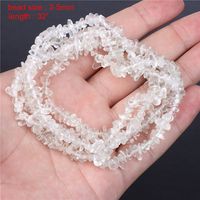 Natural White Crystal Glass Gravel Square Interface Cut Surface Diy Ornament Bead Accessories Jewelry Making Amazon sku image 10