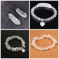 Natural White Crystal Glass Gravel Square Interface Cut Surface Diy Ornament Bead Accessories Jewelry Making Amazon main image 4