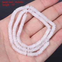 Natural White Crystal Glass Gravel Square Interface Cut Surface Diy Ornament Bead Accessories Jewelry Making Amazon sku image 13