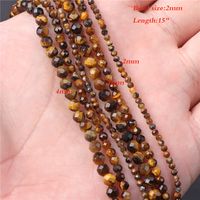Natural Tigereye Spacer Beads Beaded Diy Ornament Accessories Scattered Beads Semi-Finished Products Handmade Yellow Tiger Abacus Beads sku image 12