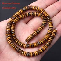 Natural Tigereye Spacer Beads Beaded Diy Ornament Accessories Scattered Beads Semi-Finished Products Handmade Yellow Tiger Abacus Beads sku image 22