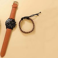Casual Solid Color Buckle Quartz Men's Watches main image 8