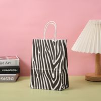 Cute Zebra Tiger Skin Leopard Paper Street Gift Bags sku image 4