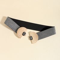 Vintage Style Commute Geometric Elastic Polyester Buckle Elastic Alloy Women's Adults Woven Belts main image 5