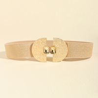 Vintage Style Commute Geometric Elastic Polyester Buckle Elastic Alloy Women's Adults Woven Belts main image 7