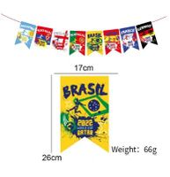 Football World Cup Letter American Flag Football Paper Party Carnival Hanging Ornaments Banner Decorative Props sku image 2