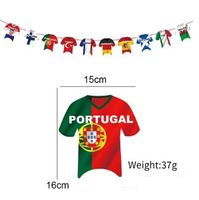 Football World Cup Letter American Flag Football Paper Party Carnival Hanging Ornaments Banner Decorative Props main image 4
